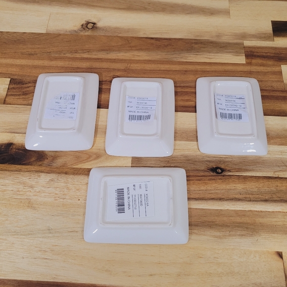 New Peace on Earth Christmas Holiday Appetizer Desert Rectangular Plate / Tray 4 - Picture 6 of 8